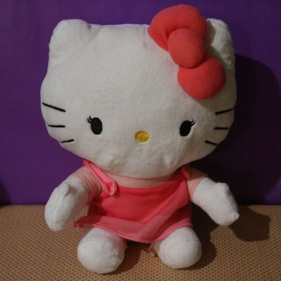 Hello Kitty Pink Dress Plush - Picture 1 of 2